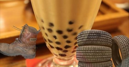 Chấn[-]động[-]vì[-]trân[-]châu[-]trà[-]sữa[-]làm[-]từ[-]lốp[-]xe,[-]đế[-]giày